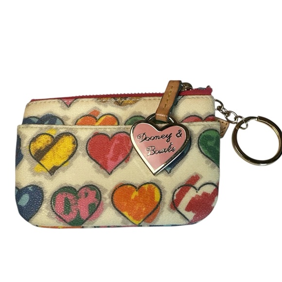 Dooney & Bourke Vintage Set EUC Hobo Bag & Coin Pouch With Rainbow Zippers - Picture 5 of 16